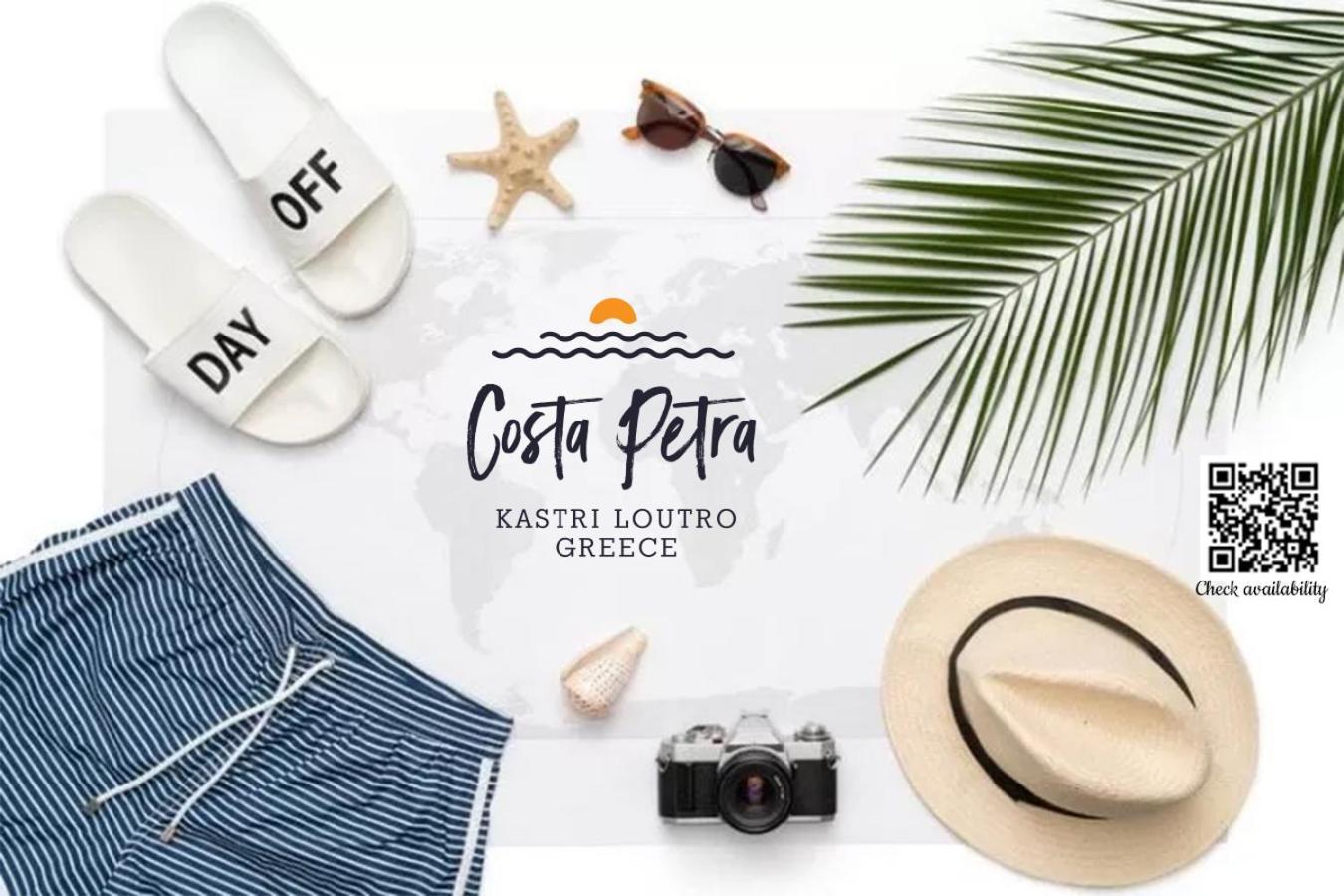 Costa Petra - Luxury Seaside Cottage With Garden - Vacation House For Families In Greece Néa Meságkala Bagian luar foto